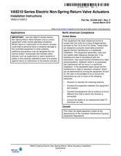 Johnson Controls VA9310 Serie Instrucciones De Instalación