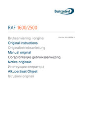 Dustcontrol RAF 2500 Manual Original