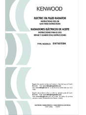 Kenwood EW7507EBK Instrucciones Para El Uso