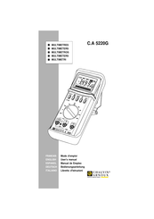 Chauvin Arnoux C.A 5220 G Manual De Empleo