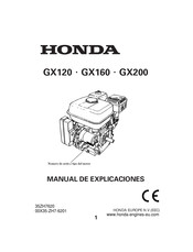 Honda GX120 Manual De Explicaciones