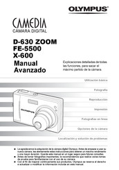 Olympus CAMEDIA X-600 Manual Avanzado