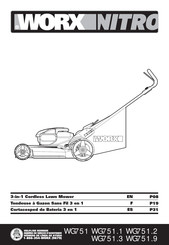 Worx Nitro WG751.3 Manual De Instrucciones