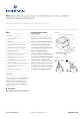 Emerson KTM VIRGO Serie Instrucciones De Instalación, Uso Y Mantenimiento