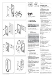 Bpt VILLASET 1/3N/H Manual Del Usuario