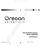 Oregon Scientific MSR939A Manual De Usuario