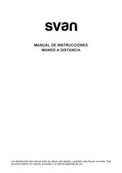 Svan 122PBC Manual De Instrucciones