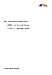 Axis Q1645 Guia De Instalacion