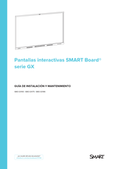 Smarttech SMART Board GX Serie Guía De Instalación Y Mantenimiento