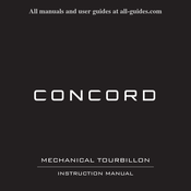 CONCORD TOURBILLON Manual De Instrucciones