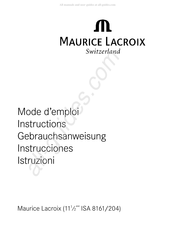 Maurice Lacroix ISA 8161/204 Instrucciones