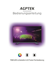 AGPtek RGB LED Tiras Manual De Instrucciones