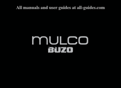 Mulco BUZO 3540.D Manual De Instrucciones