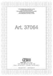 Gessi 37064 Manual Del Usuario