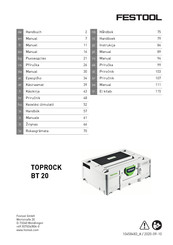 Festool TOPROCK BT 20 Manual