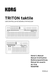 Korg TRITON taktile Manual De Usuario