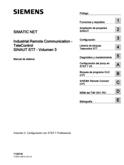 Siemens SIMATIC NET SINAUT ST7 Manual De Sistema