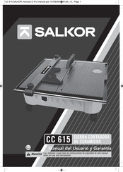 SALKOR CC 615 Manual Del Usuario Y Garantía