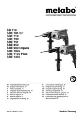 Metabo SB 710 Manual Original