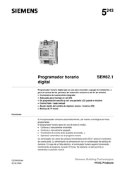 Siemens SEH62.1 Guia De Inicio Rapido