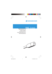 Sennheiser MKE 2-4-3 GOLD Instrucciones Para El Uso