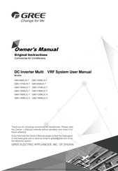 Gree GMV-80WL/A-T Manual Del Propietário