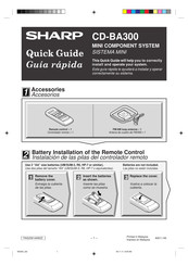 Sharp CD-BA300 Guía Rápida