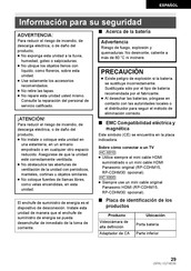 Panasonic HC-X810 Manual Del Usuario