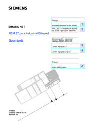 Siemens SIMATIC NET NCM S7 Guía Rápida