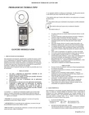 KYORITSU 4200 Manual Del Usuario