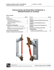 S&C SMD-2B Instrucciones De Ensamble, Instalación Y Mantenimiento En Campo