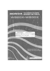 Honda WB20X Manual De Explicaciones