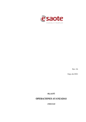 Esaote 350033340 Guía De Operaciónes