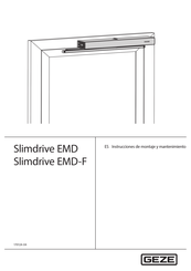 GEZE Slimdrive EMD-F Instrucciones De Montaje Y Mantenimiento