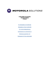 Motorola Solutions XT400 Serie Manual Del Usuario