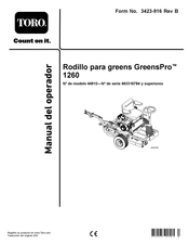 Toro GreensPro 1260 Manual Del Operador