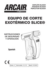 ESAB ARCAIR PERCUTOR SLICE Instrucciones De Seguridad Y Operación