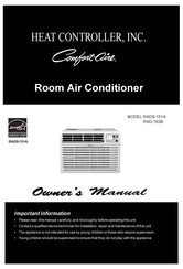 Heat Controller Comfort-aire RADS-151A El Manual Del Propietario