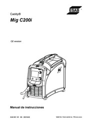 ESAB Caddy Mig C200i Manual De Instrucciones