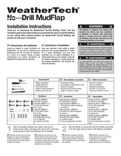 Weathertech No-Drill MudFlap Instrucciones De Instalación