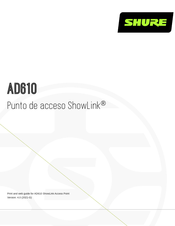 Shure AD610 Manual Del Usuario