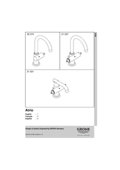 Grohe Atrio 21 027 Manual De Instrucciones