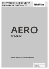 Siegenia AERO AEROPAC Instrucciones De Puesta En Marcha Originales