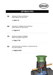 Graf OPTIMAX-PRO Instrucciones Para La Instalacion Y Mantenimiento