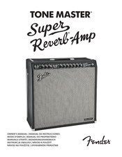 Fender TONE MASTER Super Reverb-Amp Manual De Instrucciones