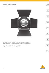 Behringer EUROLIGHT OCTAGON THEATER OT360 Guia De Inicio Rapido