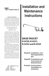 T&S B-0230 Instrucciones De Instalación Y Mantenimiento