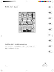 Behringer Digital Pro Mixer DDM4000 Guia De Inicio Rapido