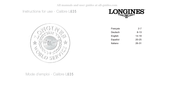 Longines L635 Instrucciones De Uso