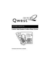 Qwest 2.4GHz Multi-Handset Cordless Phone System Manual Del Usuario